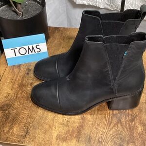 TOMS Classic Black Ankle Booties